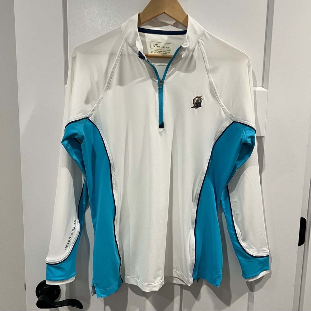 NWOT Peter Millar Women’s Quarter 1/4 Zip Pullover Bright’s Creek Golf UPF 50+